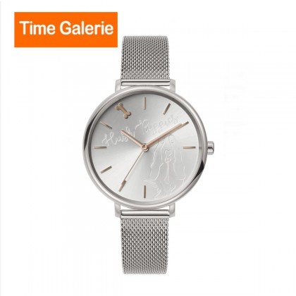 Hush Puppies Orbz HP.3876L.9522 Silver Mesh Stainless Steel Band Women Watch